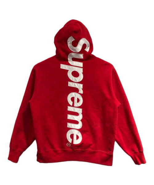 SUPREME（シュプリーム）SUPREME (シュプリーム) サテン アップリケ フーディー スウェットシャツ レッド サイズ:SIZE Sの古着・服飾アイテム