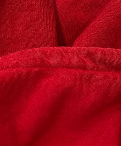 SUPREME（シュプリーム）SUPREME (シュプリーム) サテン アップリケ フーディー スウェットシャツ レッド サイズ:SIZE Sの古着・服飾アイテム