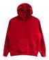 SUPREME（シュプリーム）の古着「サテン アップリケ フーディー スウェットシャツ」｜レッド