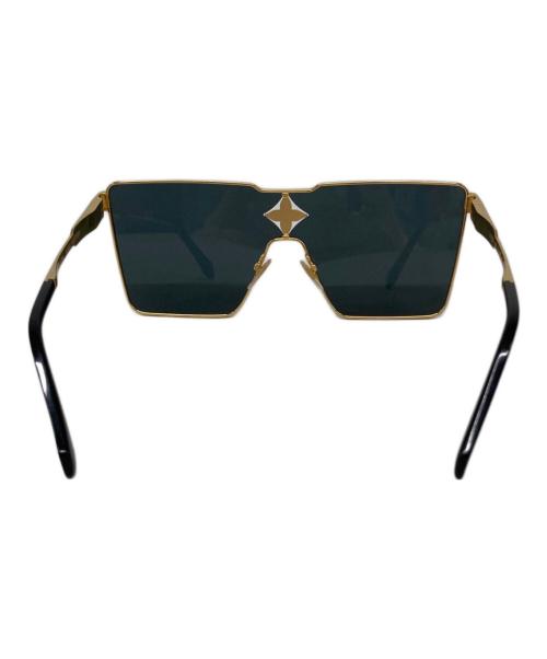 LOUIS VUITTON（ルイ ヴィトン）LOUIS VUITTON (ルイ ヴィトン) サングラス・サイクロン メタル ゴールド×ブラック サイズ:SIZE 69☐00-150の古着・服飾アイテム