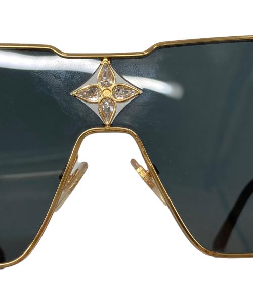 LOUIS VUITTON（ルイ ヴィトン）LOUIS VUITTON (ルイ ヴィトン) サングラス・サイクロン メタル ゴールド×ブラック サイズ:SIZE 69☐00-150の古着・服飾アイテム