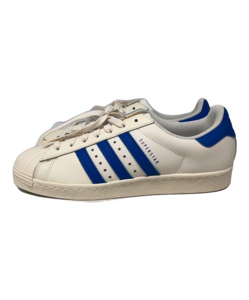 adidas（アディダス）adidas (アディダス) DEUX (デュ) DEUX SUPERSTAR 80S DEUX nir82 ローカットスニーカー ホワイト×ブルー サイズ:SIZE 27.5cmの古着・服飾アイテム