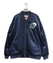 MITCHELL & NESS（ミッチェルアンドネス）の古着「スタジャン」｜ネイビー
