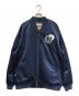 MITCHELL & NESS（ミッチェルアンドネス）の古着「スタジャン」｜ネイビー