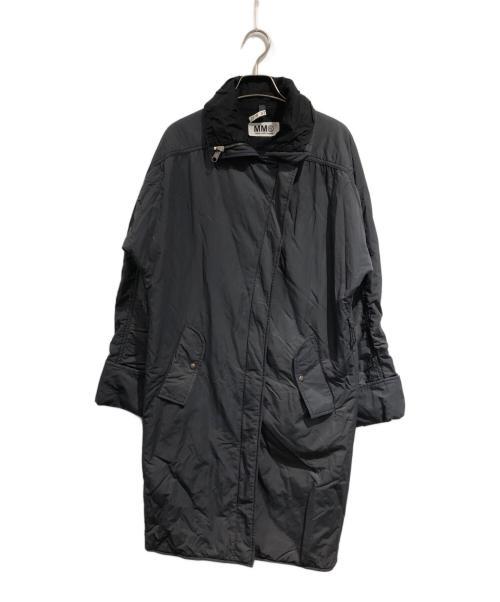 MM6 Maison Margiela（エムエムシックスメゾンマルジェラ）MM6 Maison Margiela (エムエムシックスメゾンマルジェラ) スタンドカラー中綿コート ロング グレー サイズ:SIZE 38の古着・服飾アイテム