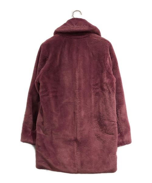 Hysteric Glamour（ヒステリックグラマー）Hysteric Glamour (ヒステリックグラマー) フェイクファー 4ツ釦チェスターコート パープル サイズ:SIZE Freeの古着・服飾アイテム