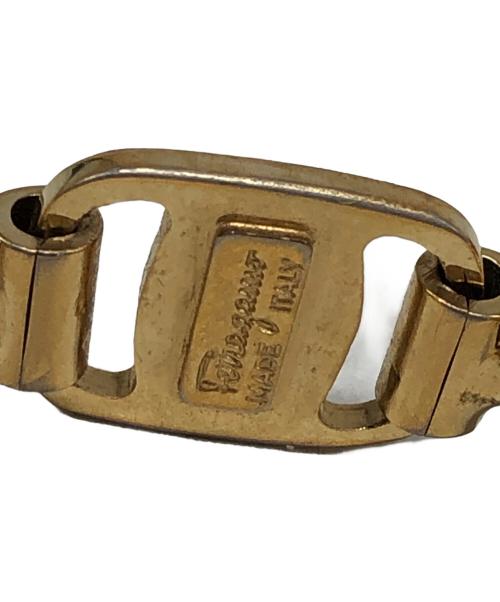 Salvatore Ferragamo（サルヴァトーレ フェラガモ）Salvatore Ferragamo (サルヴァトーレ フェラガモ) ヴァラ バングル ゴールドの古着・服飾アイテム
