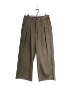 ANCELLMアンセルム）の古着「WIDE EASY PANTS」｜ベージュ