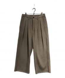 ANCELLM（アンセルム）の古着「WIDE EASY PANTS」｜ベージュ
