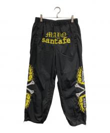 santa fe×MAYO（サンタフェ×メイヨー）の古着「EMBROIDERY NYLON PANTS」｜ブラック