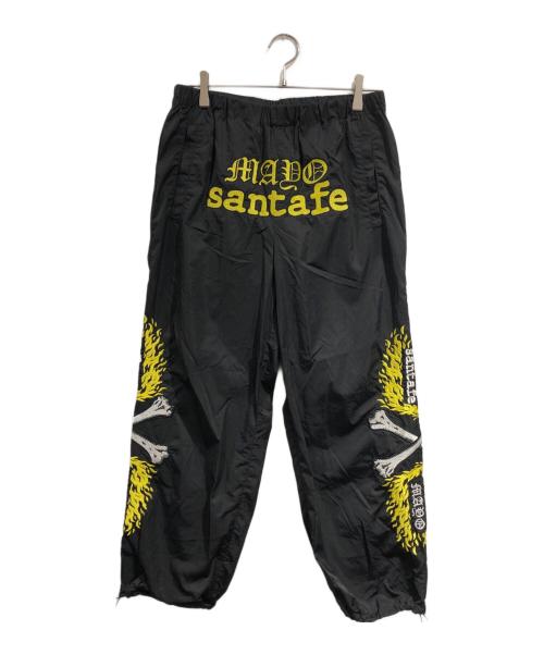 santa fe（サンタフェ）santa fe (サンタフェ) MAYO (メイヨー) EMBROIDERY NYLON PANTS ブラック サイズ:SIZE Mの古着・服飾アイテム
