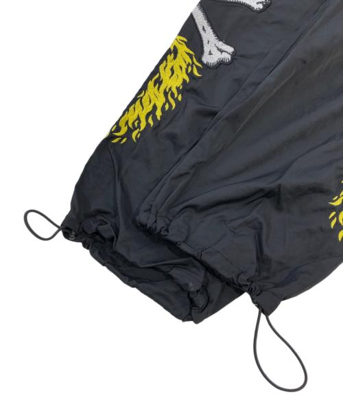 santa fe（サンタフェ）santa fe (サンタフェ) MAYO (メイヨー) EMBROIDERY NYLON PANTS ブラック サイズ:SIZE Mの古着・服飾アイテム