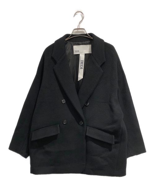 ticca（ティッカ）TICCA (ティッカ) ウール ダブル ジャケットコート グレー サイズ:SIZE Freeの古着・服飾アイテム