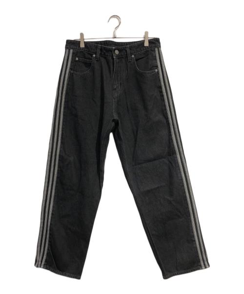 adidas（アディダス）adidas (アディダス) ファイヤーバード アディカラー デニム パンツ ブラック サイズ:SIZE 32の古着・服飾アイテム