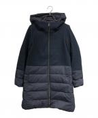 HERNOヘルノ）の古着「ウール切替 ダウンコート」｜ネイビー