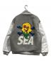 WIND AND SEA (ウィンダンシー) Ice Cream (アイスクリーム) VARSITY JACKET グレー×ホワイト サイズ:SIZE L：30000円