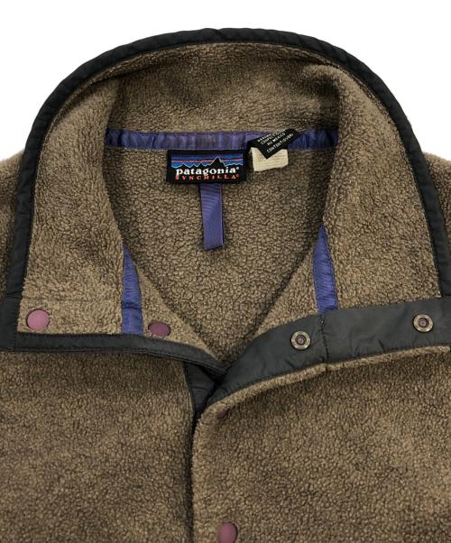 Patagonia（パタゴニア）Patagonia (パタゴニア) シンチラ・スナップT・プルオーバー ブラウン サイズ:SIZE Mの古着・服飾アイテム