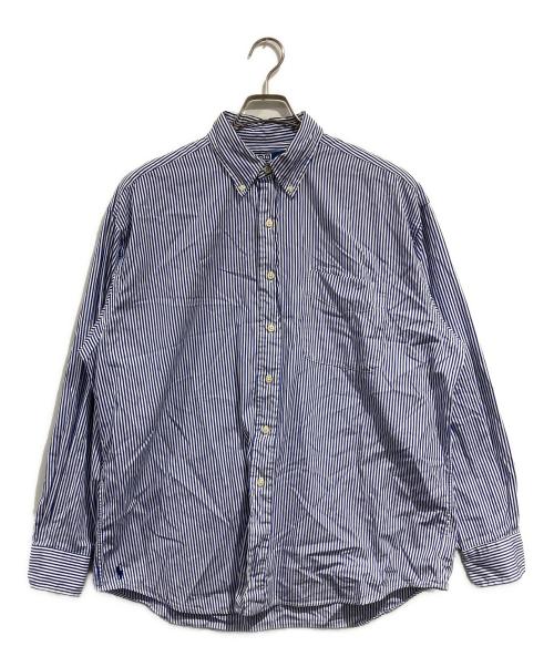 POLO RALPH LAUREN（ポロ・ラルフローレン）POLO RALPH LAUREN (ポロ・ラルフローレン) ストライプシャツ ブルー サイズ:SIZE Mの古着・服飾アイテム