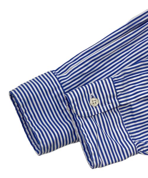 POLO RALPH LAUREN（ポロ・ラルフローレン）POLO RALPH LAUREN (ポロ・ラルフローレン) ストライプシャツ ブルー サイズ:SIZE Mの古着・服飾アイテム