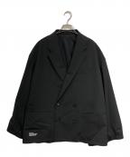 FreshServiceフレッシュサービス）の古着「WOOLY CLOTH DOUBLE JACKET」｜ブラック