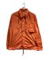 STONE ISLAND（ストーンアイランド）の古着「Uneven Pigment Dyed Nylon Smerigliato + Nylon Canvas Overshirt」｜オレンジ