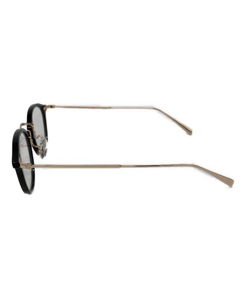 UNITED ARROWS（ユナイテッドアローズ）UNITED ARROWS (ユナイテッドアローズ) 金子眼鏡 (カネコガンキョウ) 別注 Logan サングラス ブラック×ゴールドの古着・服飾アイテム