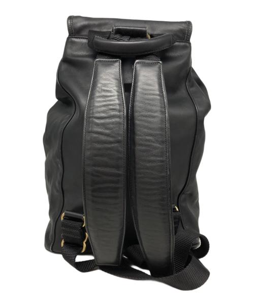 COACH（コーチ）COACH (コーチ) フェイクレザーリュック ブラックの古着・服飾アイテム