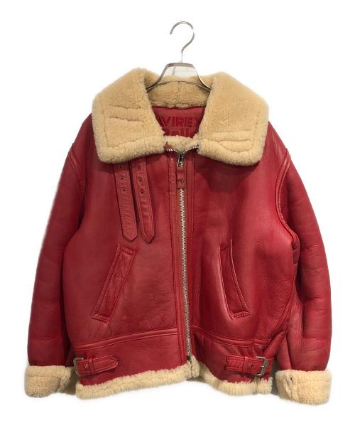 AVIREX Belle（アヴィレックス ベル）AVIREX Belle (アヴィレックス ベル) ムートンジャケット レッド サイズ:SIZE Mの古着・服飾アイテム