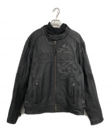 HARLEY-DAVIDSON（ハーレーダビッドソン）の古着「ライダースジャケット」｜ブラック