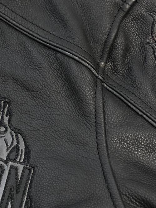 HARLEY-DAVIDSON（ハーレーダビッドソン）HARLEY-DAVIDSON (ハーレーダビッドソン) ライダースジャケット ブラック サイズ:SIZE Lの古着・服飾アイテム