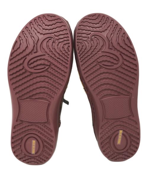 estacion（エスタシオン）ESTACION (エスタシオン) レザーパッチワークジップショートブーツ ブラウン サイズ:SIZE Lの古着・服飾アイテム