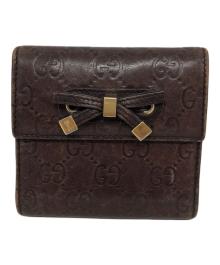 GUCCI（グッチ）の古着「プリンシー 2つ折り財布」｜ブラウン