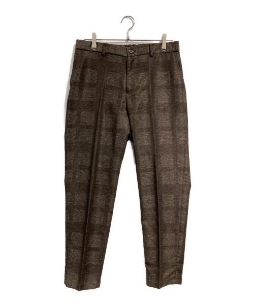 BLACK LABEL CRESTBRIDGE（ブラックレーベル クレストブリッジ）BLACK LABEL CRESTBRIDGE (ブラックレーベル クレストブリッジ) シャドークレストブリッジチェックカラミJKTセットアップ ブラウン サイズ:SIZE 3L　パンツLLの古着・服飾アイテム