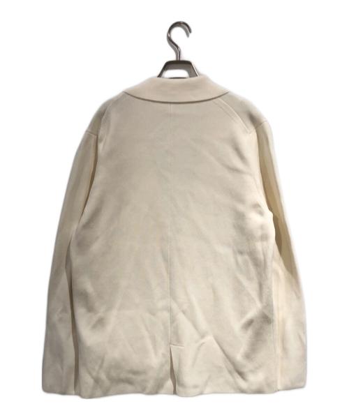 Drumohr（ドルモア）Drumohr (ドルモア) コットンミラノリブ 2Bニットジャケット ホワイト サイズ:SIZE 50の古着・服飾アイテム