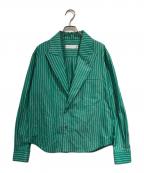 TOGA ARCHIVESトーガアーカイブス）の古着「Lapel shirt / ラペルシャツ」｜グリーン