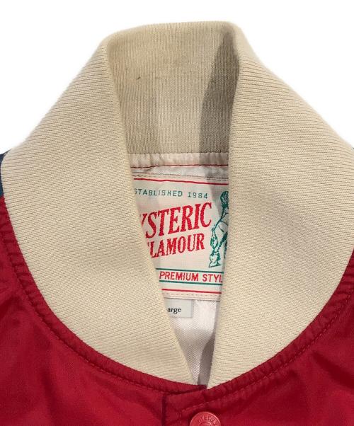 Hysteric Glamour（ヒステリックグラマー）Hysteric Glamour (ヒステリックグラマー) LISTEN TO HGアップリケ スタジャン レッド サイズ:SIZE Sの古着・服飾アイテム