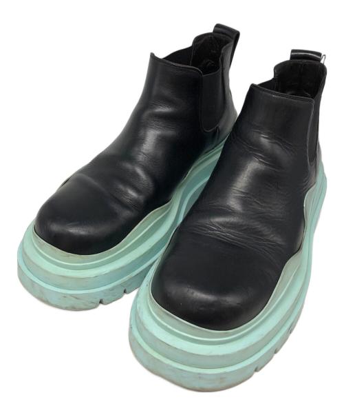 BOTTEGA VENETA（ボッテガベネタ）BOTTEGA VENETA (ボッテガベネタ) タイヤブーツ ブラック サイズ:SIZE 42の古着・服飾アイテム