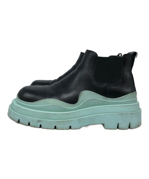 BOTTEGA VENETA（ボッテガベネタ）BOTTEGA VENETA (ボッテガベネタ) タイヤブーツ ブラック サイズ:SIZE 42の古着・服飾アイテム