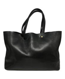 BEAMS×SLOW&CO（ビームス×スロウアンドコー）の古着「別注レザートートバッグ」｜ブラック