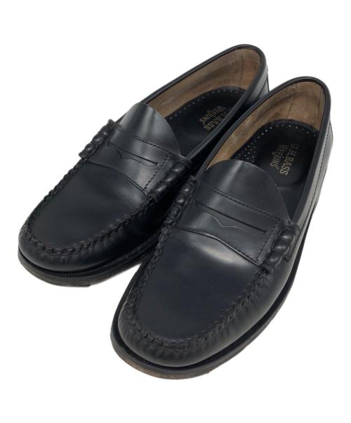 G.H.BASS（ジーエイチバス）G.H.BASS (ジーエイチバス) LARSON ローファー ブラック サイズ:SIZE 40 1/2の古着・服飾アイテム