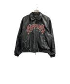 SUPPLIERサプライヤー）の古着「STUDDED FAUX LEATHER JACKET」｜ブラック