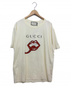 GUCCIグッチ）の古着「ROCKオーバーサイズマウスTシャツ」｜アイボリー