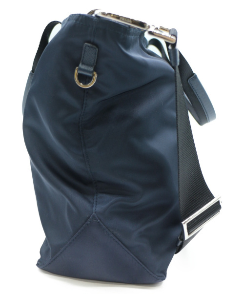 PRADA（プラダ）PRADA (プラダ) 2WAYショルダーバッグ ネイビー 1BG867の古着・服飾アイテム