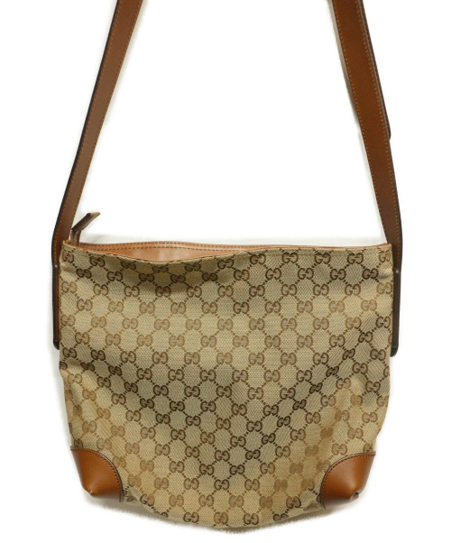 GUCCI（グッチ）GUCCI (グッチ) GGショルダーバッグ ベージュ 337598 520981の古着・服飾アイテム