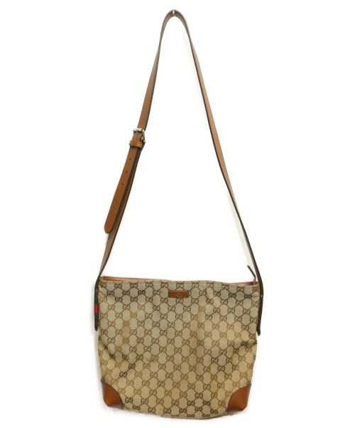 GUCCI（グッチ）GUCCI (グッチ) GGショルダーバッグ ベージュ 337598 520981の古着・服飾アイテム