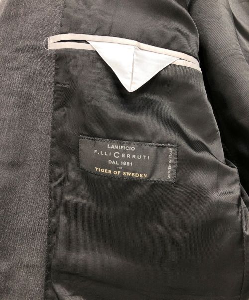 TIGER OF SWEDEN（タイガーオブスウェーデン）TIGER OF SWEDEN (タイガーオブスウェーデン) テーラードジャケット ブラック サイズ:50の古着・服飾アイテム