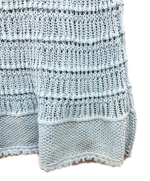 TOKUKO1erVOL（トクコプルミエヴォル）TOKUKO1erVOL (トクコプルミエヴォル) フラワーレースワンピース ブルー サイズ:9の古着・服飾アイテム