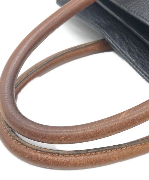 CELINE（セリーヌ）CELINE (セリーヌ) ラゲージミニショッパートリコロール ベージュ×ブラウン×ブラックの古着・服飾アイテム