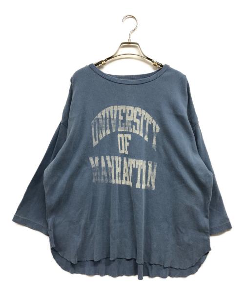 BOWWOW（バウワウ）BOWWOW (バウワウ) ベースボールＴシャツ ブルー サイズ:ONE SIZEの古着・服飾アイテム