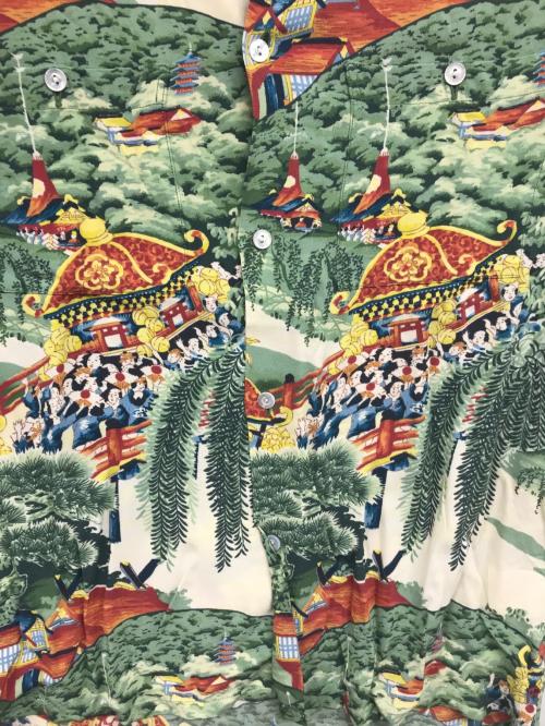 Sun Surf（サンサーフ）Sun Surf (サンサーフ) アロハシャツ グリーン サイズ:Mの古着・服飾アイテム